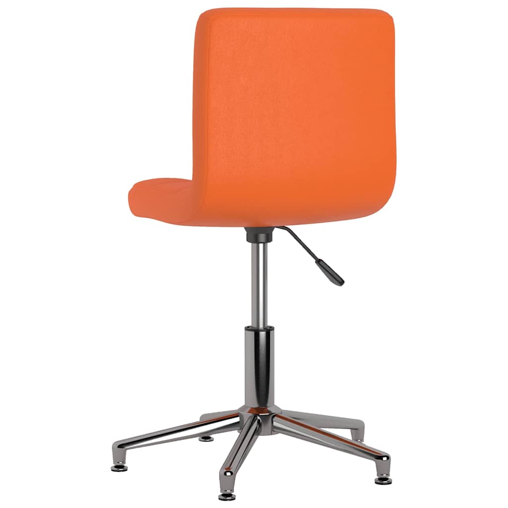 3087641  Swivel Dining Chairs 4 pcs Orange Faux Leather (334412×2) - Pakobazaar