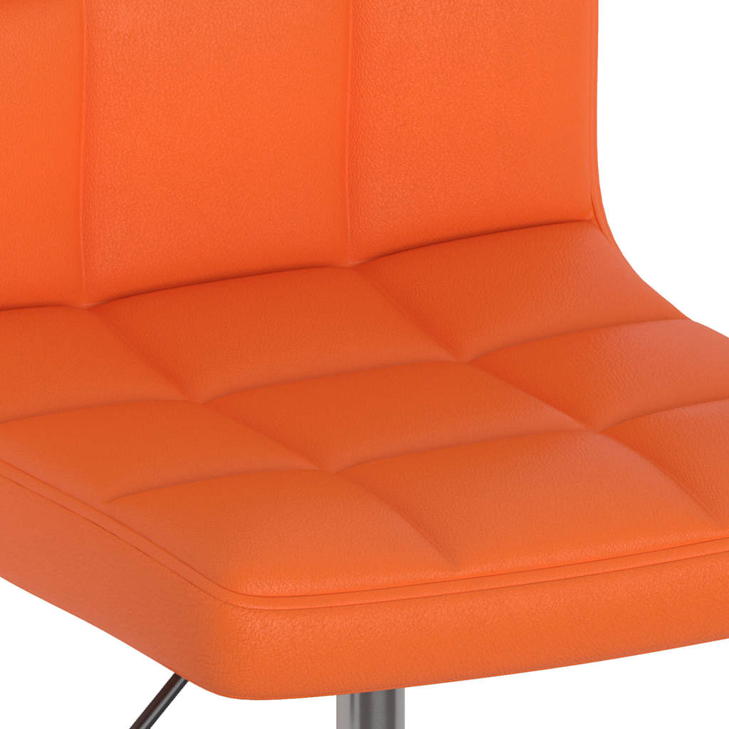 3087641  Swivel Dining Chairs 4 pcs Orange Faux Leather (334412×2) - Pakobazaar
