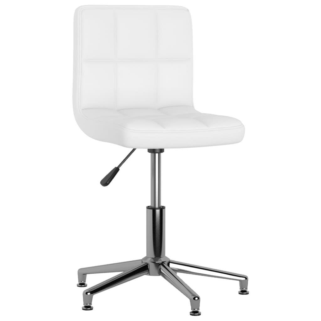 3087644  Swivel Dining Chairs 6 pcs White Faux Leather (334405×3)