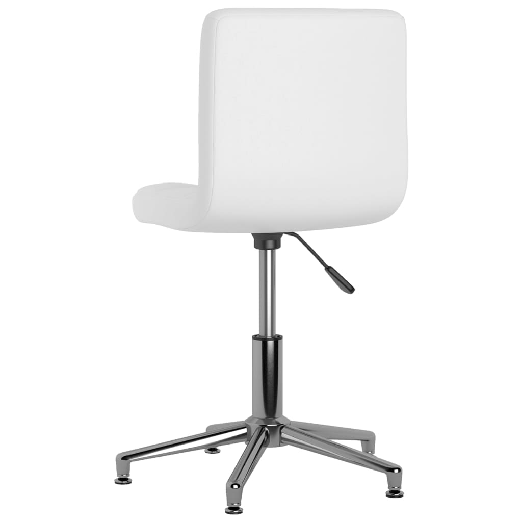3087644  Swivel Dining Chairs 6 pcs White Faux Leather (334405×3)