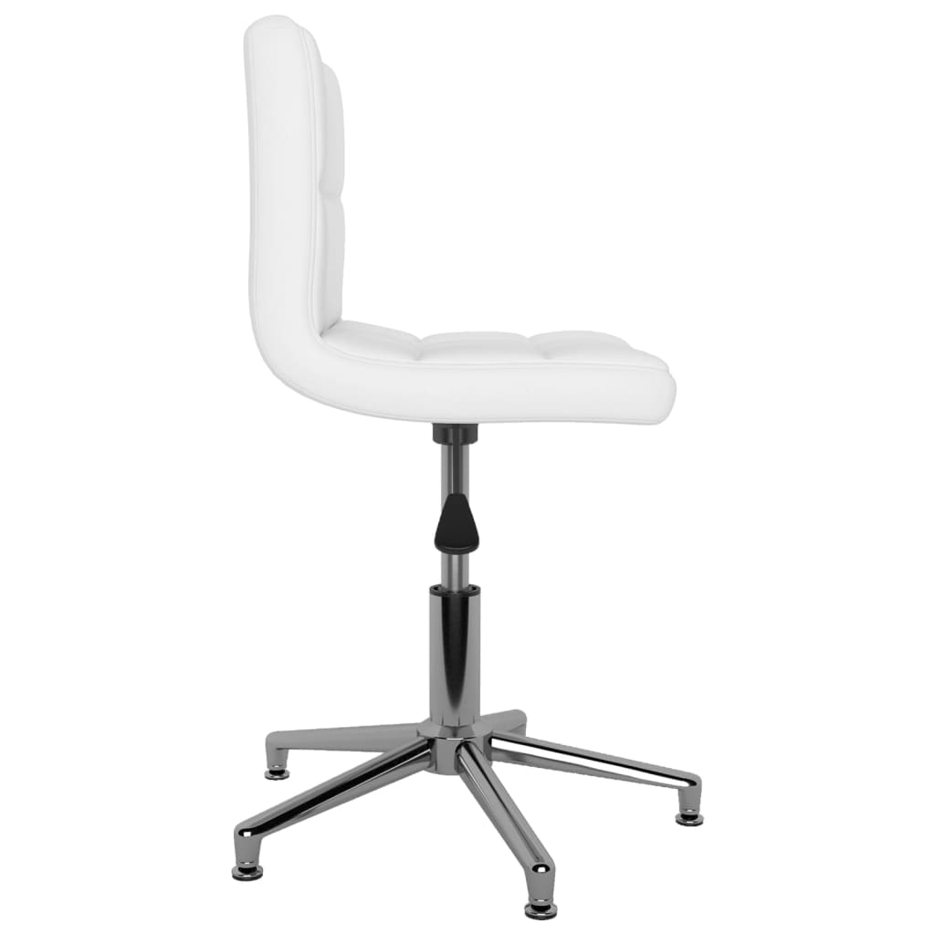 3087644  Swivel Dining Chairs 6 pcs White Faux Leather (334405×3)