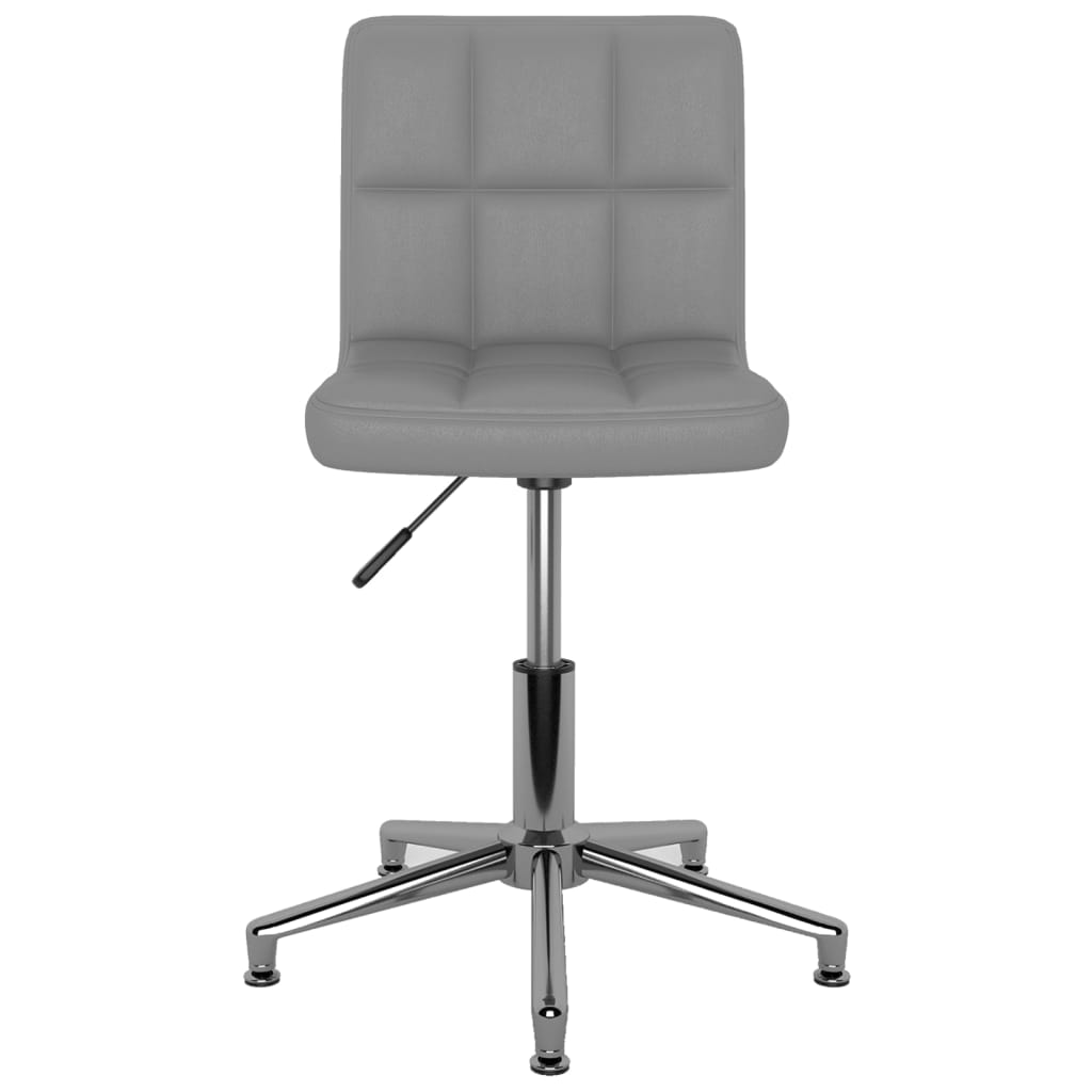 3087659  Swivel Dining Chair Grey Faux Leather (334400)