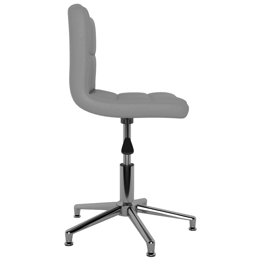 3087659  Swivel Dining Chair Grey Faux Leather (334400)
