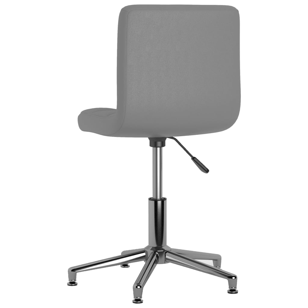 3087659  Swivel Dining Chair Grey Faux Leather (334400)