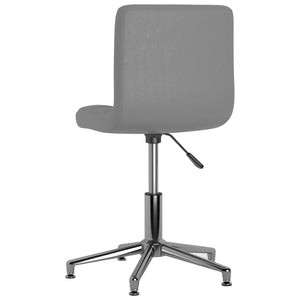 3087659  Swivel Dining Chair Grey Faux Leather (334400)