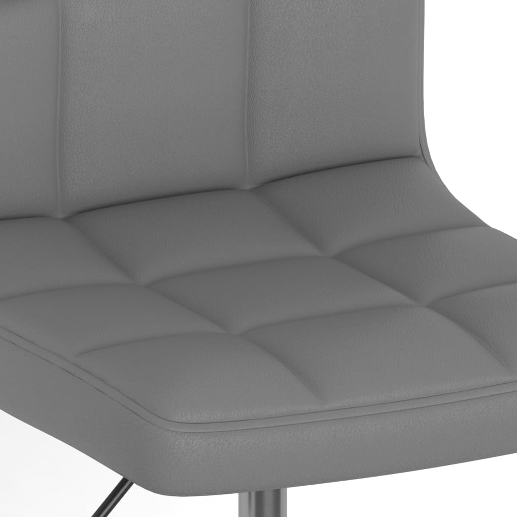 3087659  Swivel Dining Chair Grey Faux Leather (334400)