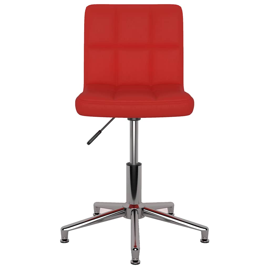 3087660  Swivel Dining Chair Wine Red Faux Leather (334401) - Pakobazaar