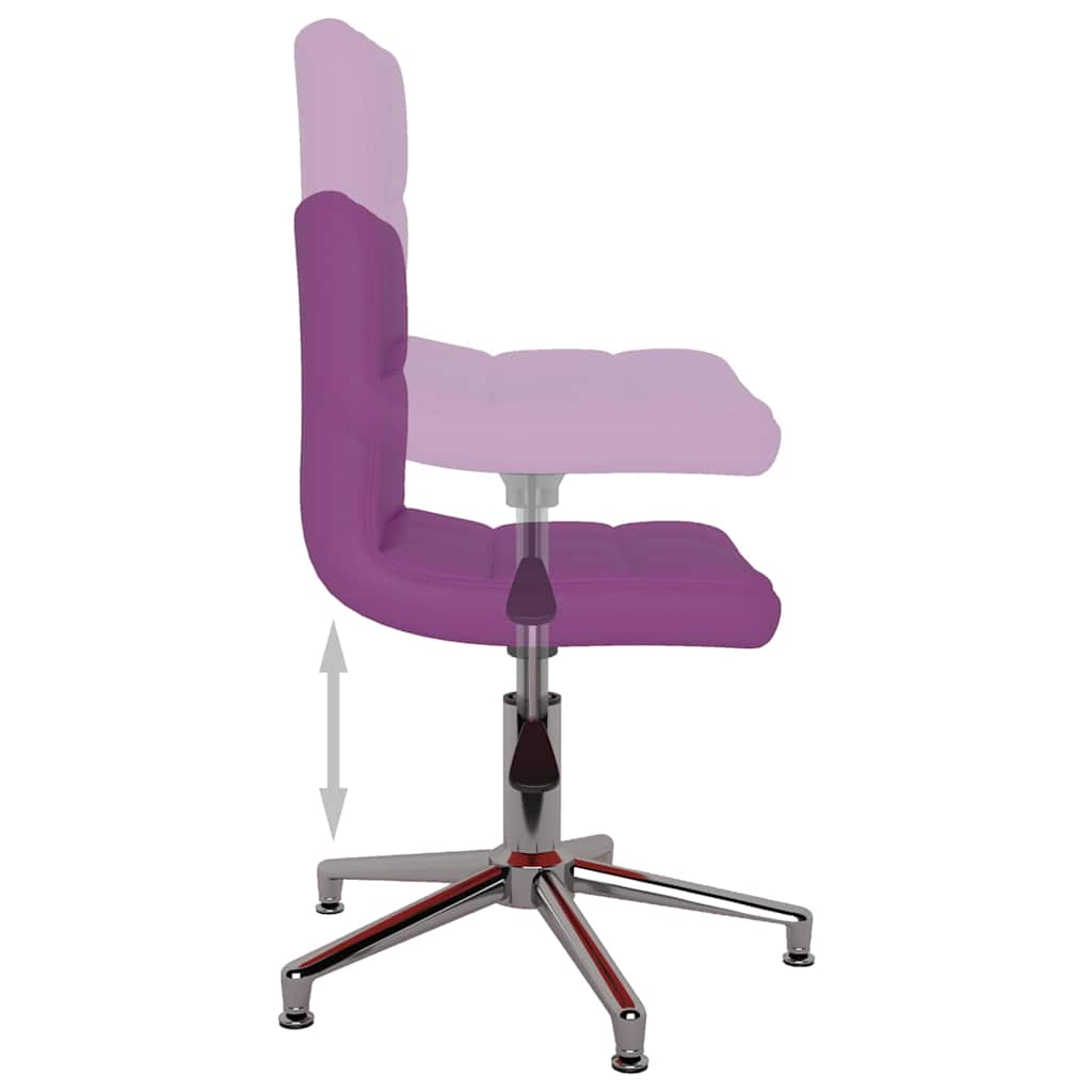 3087662  Swivel Dining Chair Purple Faux Leather (334403)