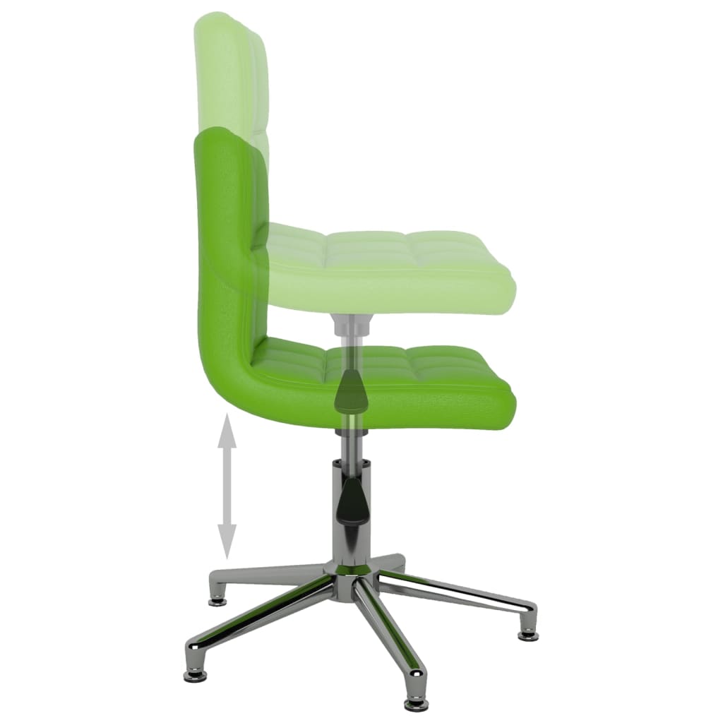 3087663  Swivel Dining Chair Green Faux Leather (334404)