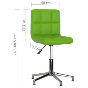 3087663  Swivel Dining Chair Green Faux Leather (334404)