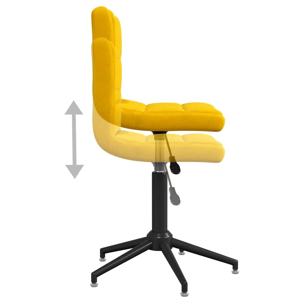 3087674  Swivel Dining Chairs 4 pcs Mustard Yellow Velvet (334436×2) - Pakobazaar