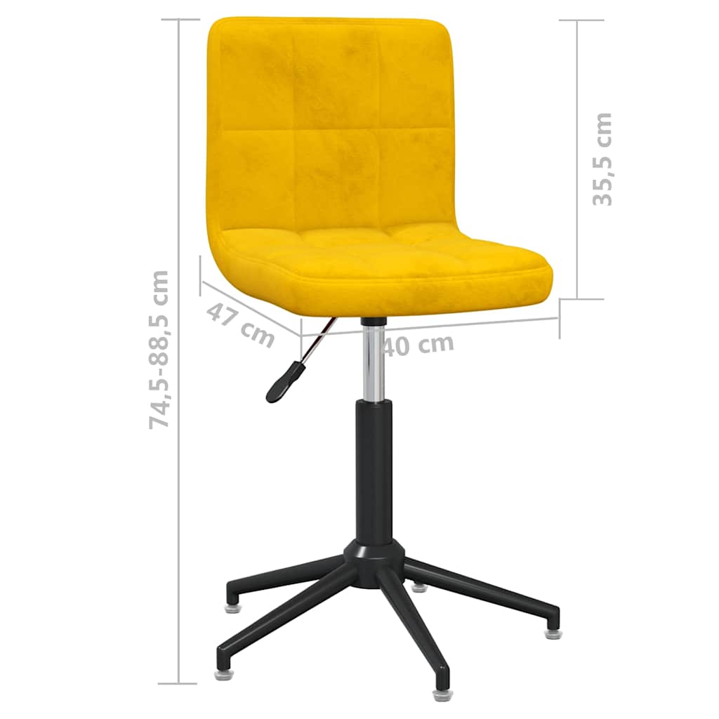 3087674  Swivel Dining Chairs 4 pcs Mustard Yellow Velvet (334436×2) - Pakobazaar
