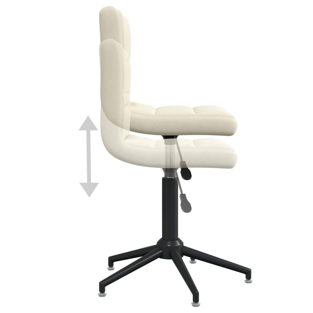 3087677  Swivel Dining Chairs 6 pcs Cream Velvet (334428×3)