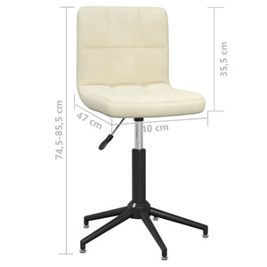3087677  Swivel Dining Chairs 6 pcs Cream Velvet (334428×3)