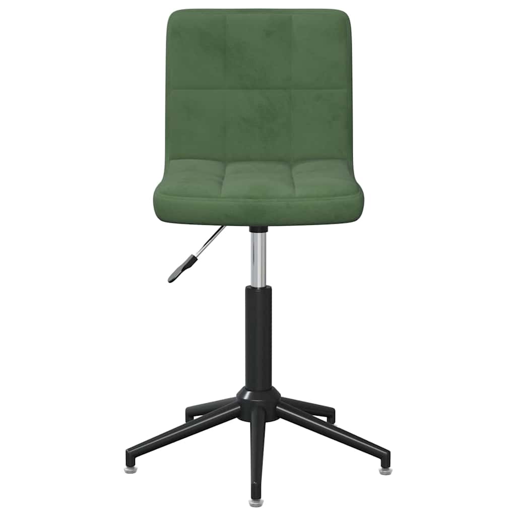 3087681  Swivel Dining Chairs 6 pcs Dark Green Velvet (334432×3) - Pakobazaar