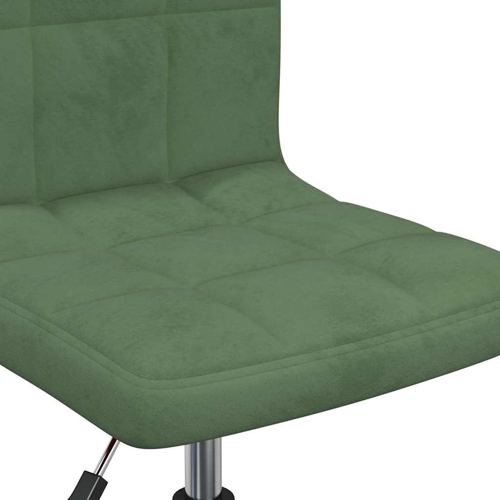 3087681  Swivel Dining Chairs 6 pcs Dark Green Velvet (334432×3) - Pakobazaar