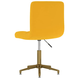 Καρέκλες Τραπεζαρίας Περιστρεφόμενες 6 τεμ. Μουσταρδί Βελούδο
