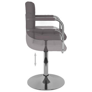 Καρέκλες Τραπεζαρίας Περιστρεφόμενες 6 τεμ. Taupe Υφασμάτινες