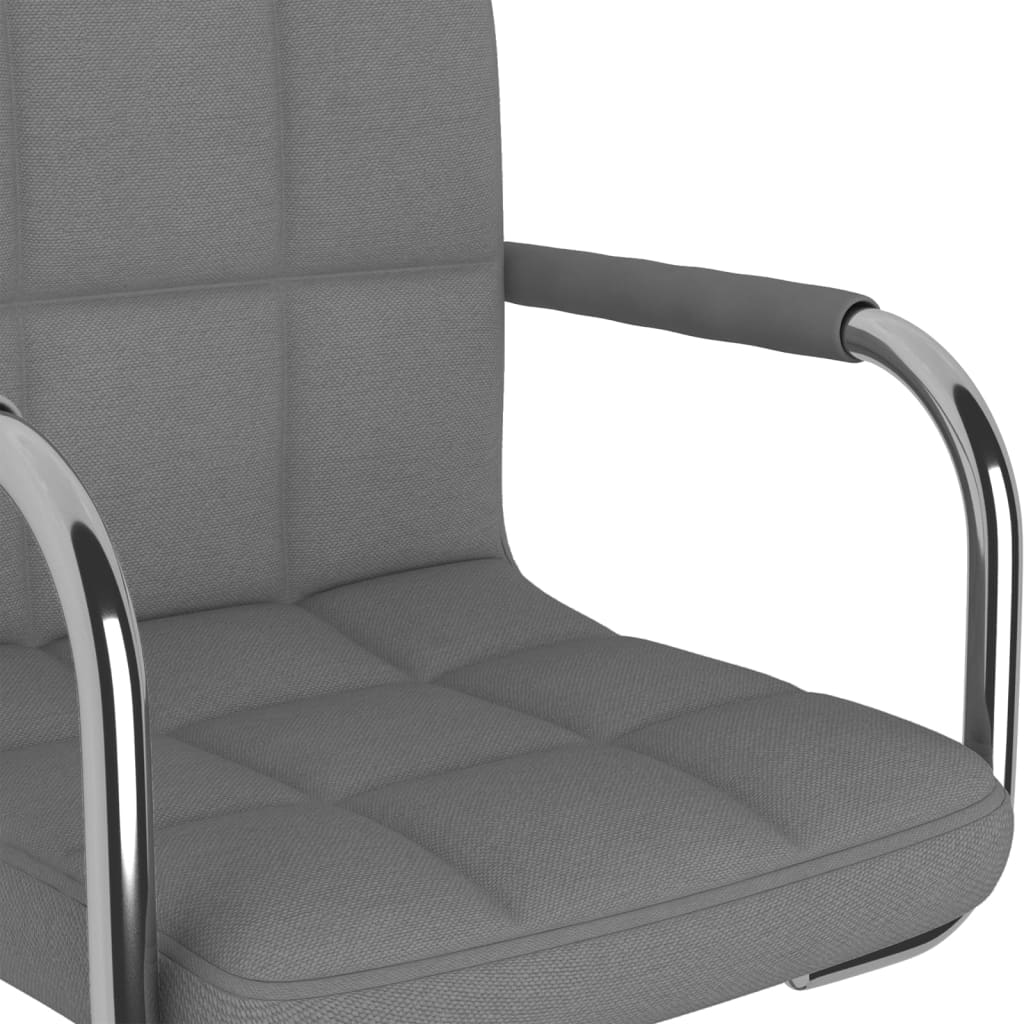 Καρέκλα Τραπεζαρίας Ανοιχτό Γκρι Υφασμάτινη - PAKOBAZAAR