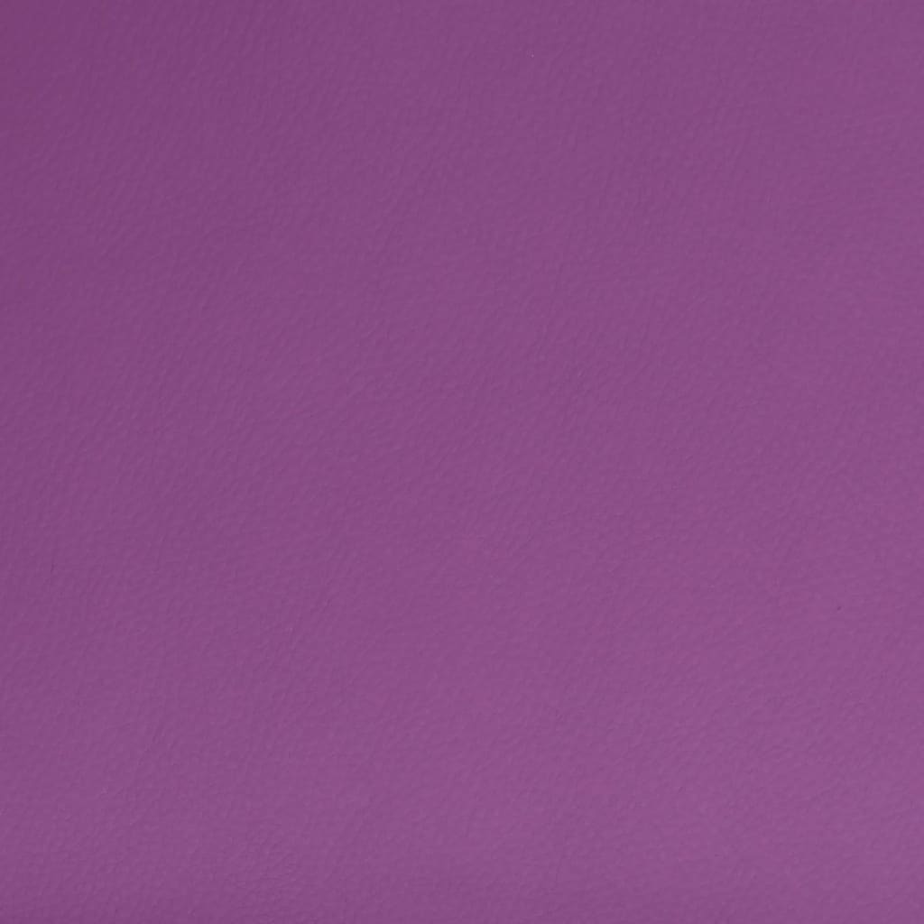 Καρέκλες Τραπεζαρίας Περιστρεφόμενες 6 τεμ. Μοβ Δερματίνη
