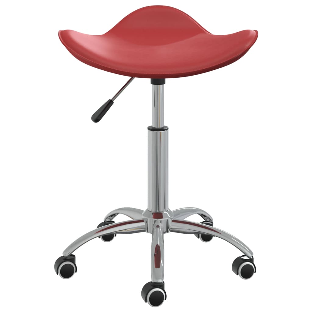 Καρέκλα Τραπεζαρίας Περιστρεφόμενη Μπορντό από Συνθετικό Δέρμα - PAKOBAZAAR