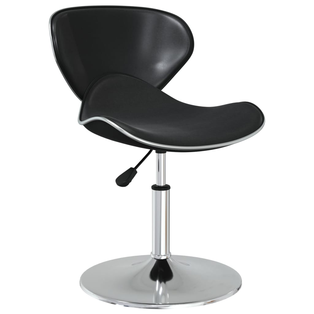 Καρέκλες Τραπεζαρίας 6 τεμ. Μαύρες από Συνθετικό Δέρμα - PAKOBAZAAR