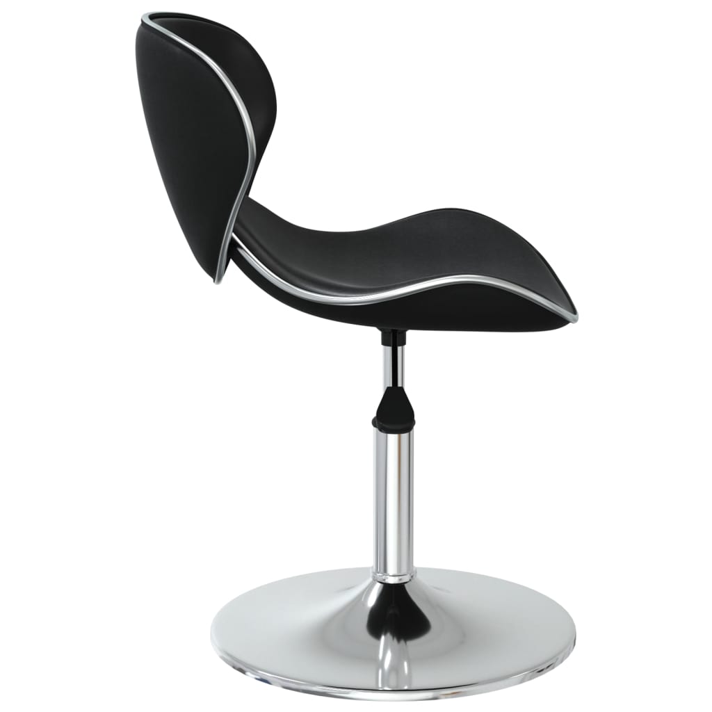 Καρέκλες Τραπεζαρίας 6 τεμ. Μαύρες από Συνθετικό Δέρμα - PAKOBAZAAR