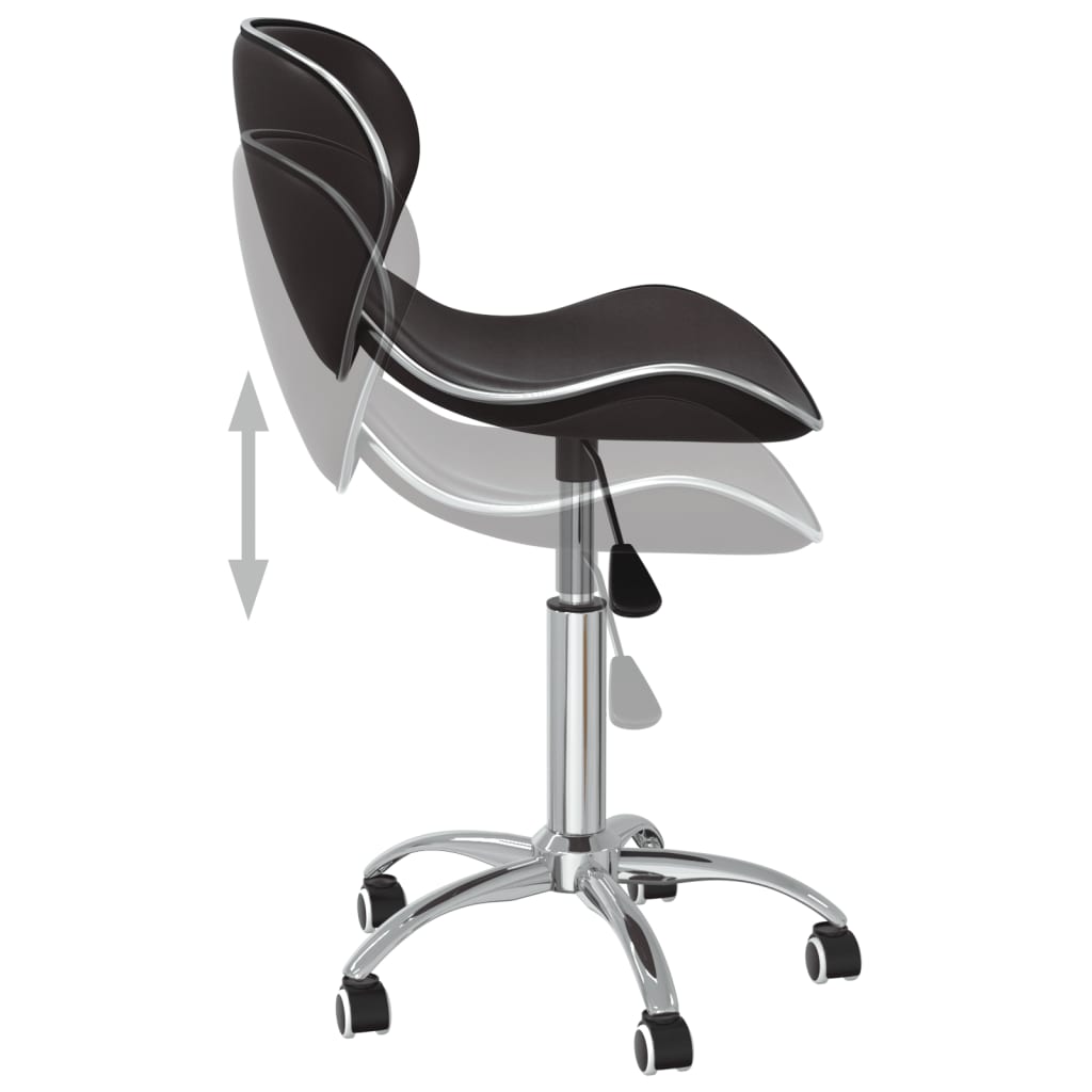 Καρέκλες Τραπεζαρίας Περιστρεφόμενες 6 τεμ. Καφέ Συνθ. Δέρμα - PAKOBAZAAR