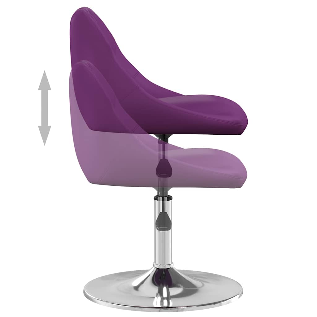Σκαμπό Μπαρ Μοβ από Συνθετικό Δέρμα - Pakobazaar