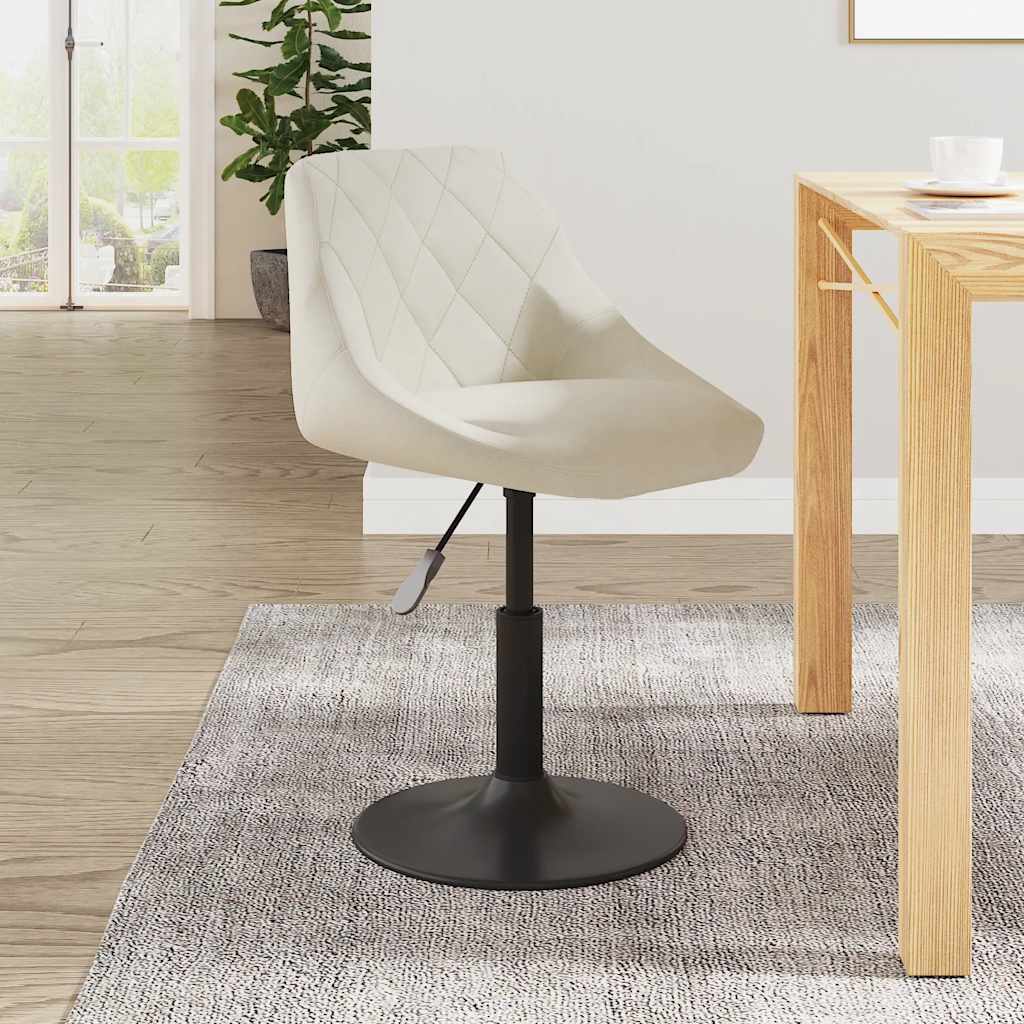 Καρέκλα Τραπεζαρίας Κρεμ Βελούδινη - PAKOBAZAAR