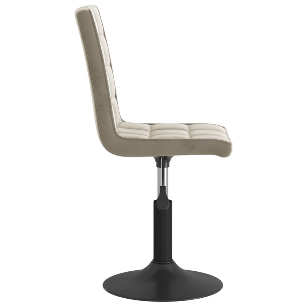 Καρέκλες Τραπεζαρίας Περιστρεφόμενες 4 τεμ. Γκρι Βελούδινες - PAKOBAZAAR