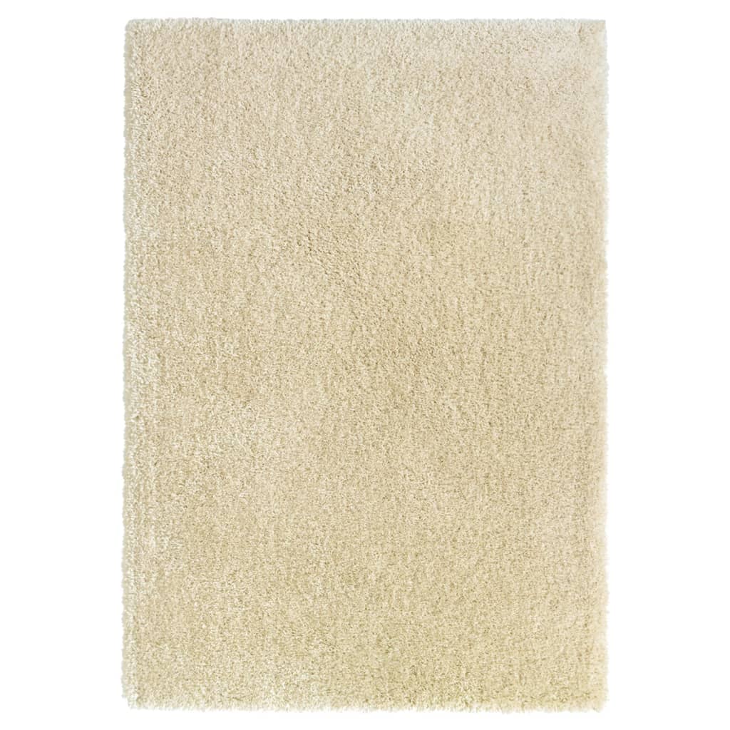 Χαλί Shaggy με Ψηλό Πέλος Μπεζ 120x170 εκ. 50 χιλ.