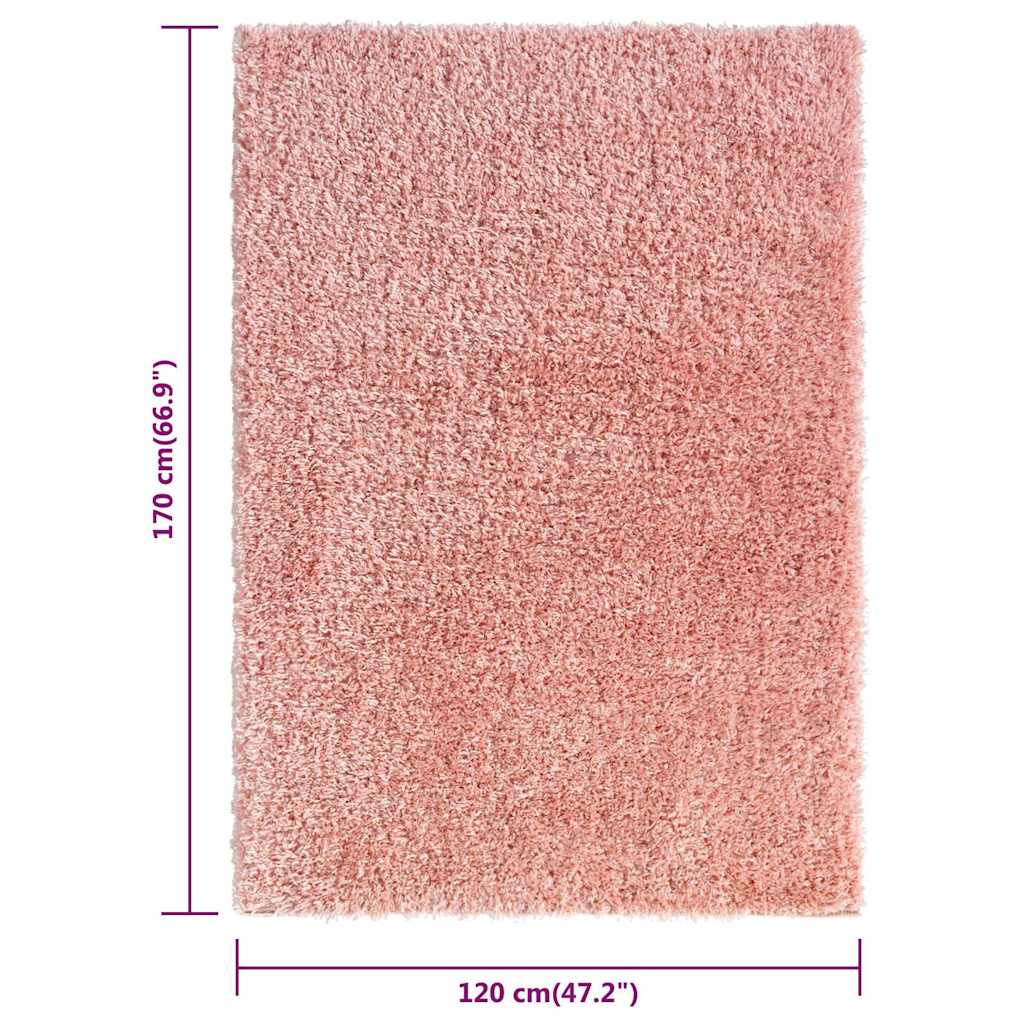 Χαλί Shaggy με Ψηλό Πέλος Ροζ 120 x 170 εκ. 50 χιλ. - Pakobazaar