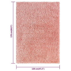 Χαλί Shaggy με Ψηλό Πέλος Ροζ 120 x 170 εκ. 50 χιλ. - Pakobazaar