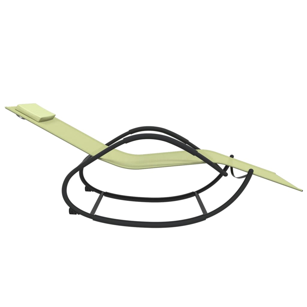 Κουνιστή Ξαπλώστρα Κρεμ από Ατσάλι / Textilene