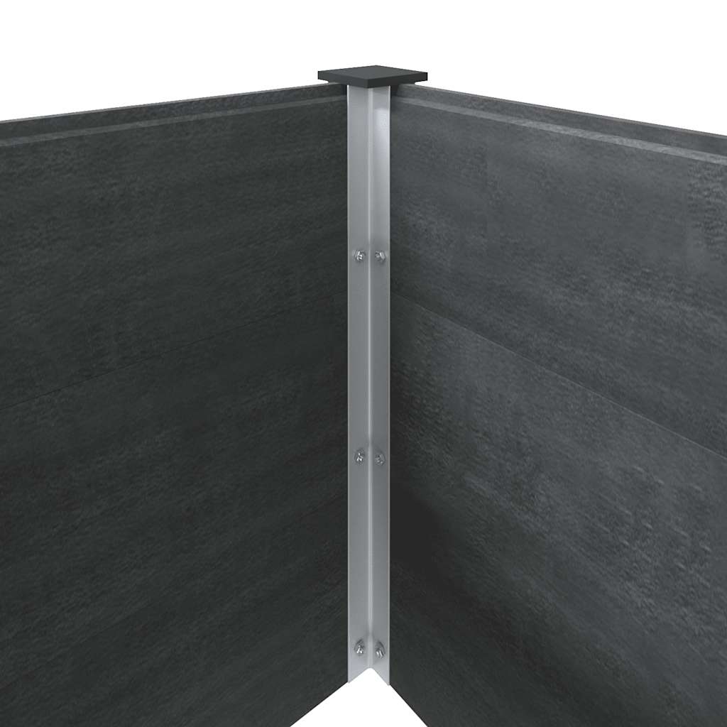 Ζαρντινιέρα Υπερυψωμένη Γκρι 200 x 50 x 91 εκ. από WPC