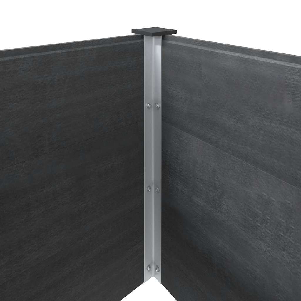 Ζαρντινιέρα Υπερυψωμένη Γκρι 200 x 100 x 54 εκ. από WPC