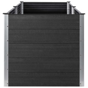 Ζαρντινιέρα Υπερυψωμένη Γκρι 200 x 100 x 91 εκ. από WPC