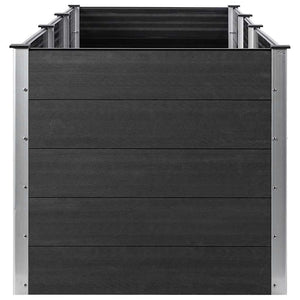 Ζαρντινιέρα Υπερυψωμένη Γκρι 300 x 100 x 91 εκ. από WPC