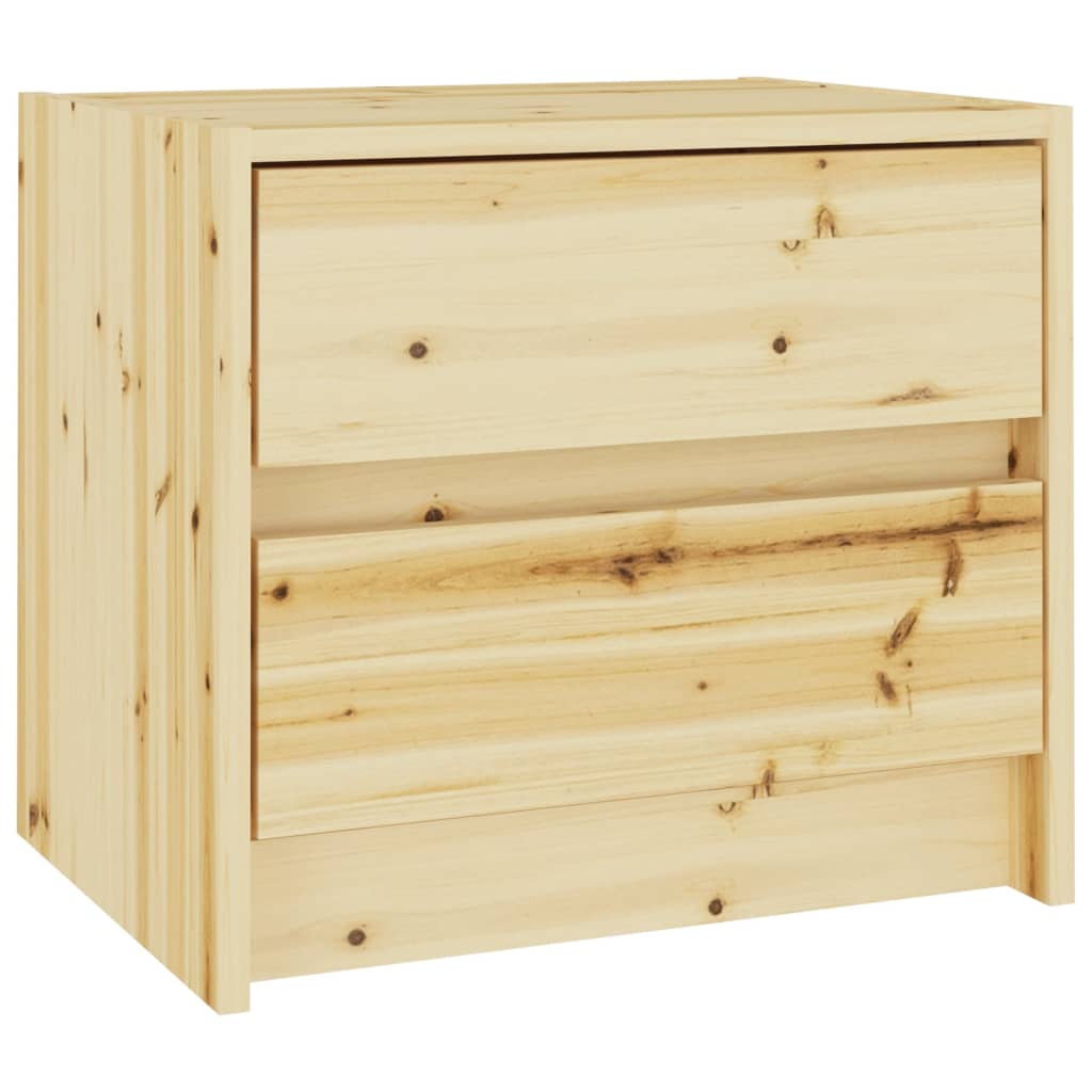 Κομοδίνο 40 x 30,5 x 35,5 εκ. από Μασίφ Ξύλο Ελάτης
