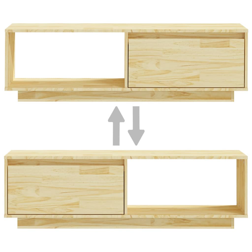 Έπιπλο Τηλεόρασης 110 x 30 x 33,5 εκ. από Μασίφ Ξύλο Πεύκου - Pakobazaar