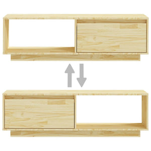 Έπιπλο Τηλεόρασης 110 x 30 x 33,5 εκ. από Μασίφ Ξύλο Πεύκου - Pakobazaar