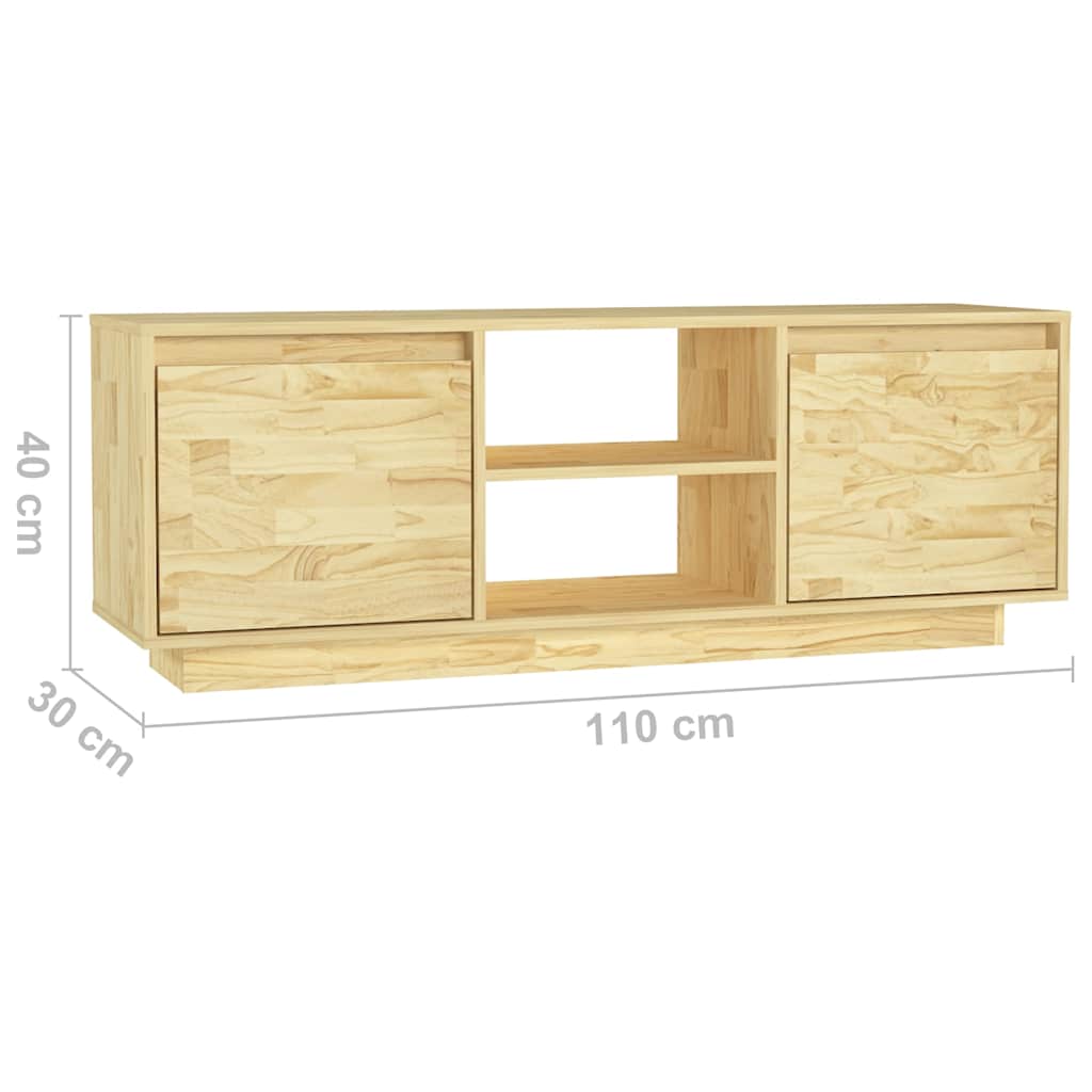 Έπιπλο Τηλεόρασης 110 x 30 x 40 εκ. από Μασίφ Ξύλο Πεύκου