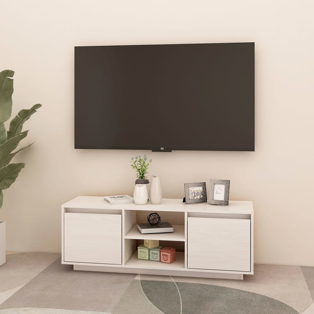 Έπιπλο Τηλεόρασης 110 x 30 x 40 εκ. από Μασίφ Ξύλο Πεύκου - Pakobazaar