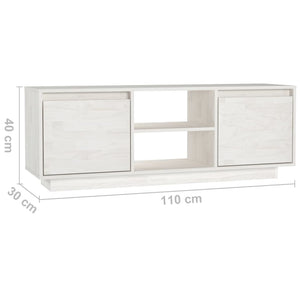 Έπιπλο Τηλεόρασης 110 x 30 x 40 εκ. από Μασίφ Ξύλο Πεύκου - Pakobazaar