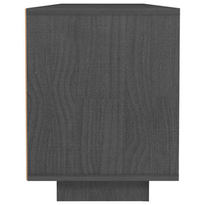 Έπιπλο Τηλεόρασης Γκρι 110 x 30 x 40 εκ. από Μασίφ Ξύλο Πεύκου