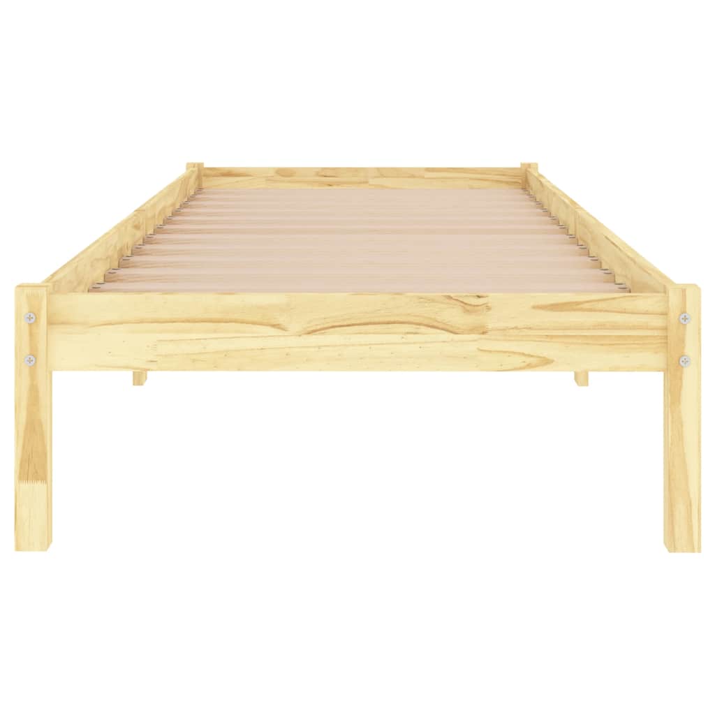 Πλαίσιο Κρεβατιού 75 x 190 εκ. από Μασίφ Ξύλο Small Single - Pakobazaar