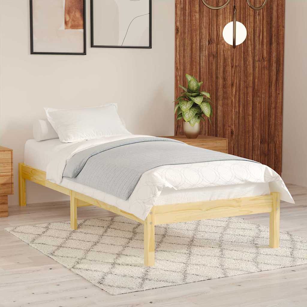 Πλαίσιο Κρεβατιού 75 x 190 εκ. από Μασίφ Ξύλο Small Single - Pakobazaar