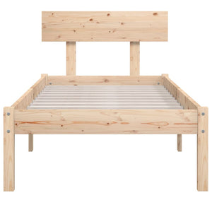Πλαίσιο Κρεβατιού 75 x 190 εκ. από Μασίφ Ξύλο Small Single - Pakobazaar