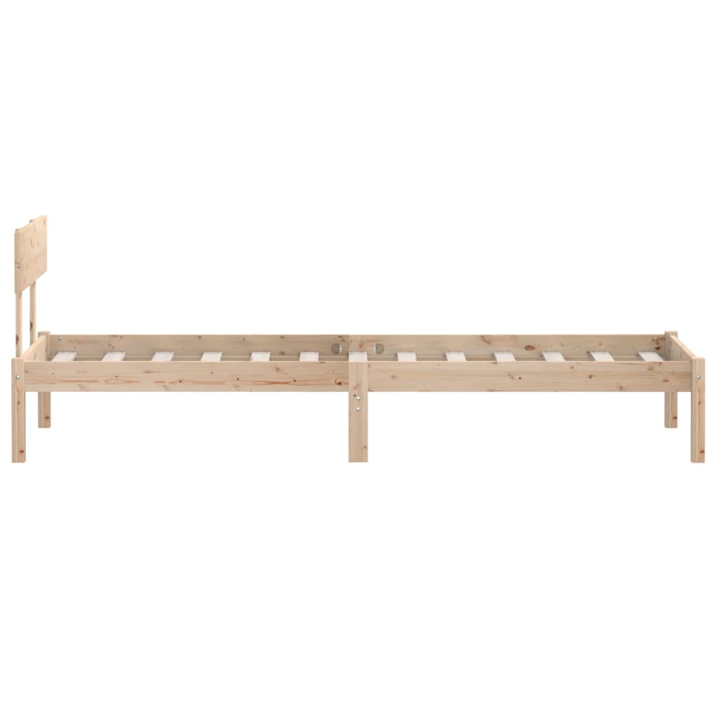 Πλαίσιο Κρεβατιού 75 x 190 εκ. από Μασίφ Ξύλο Small Single - Pakobazaar